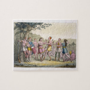 Puzzle Danza india canadiense por la tarde (engra del