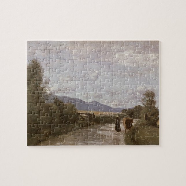 Puzzle Dardagny, mañana, c.1853 (aceite en lona) (Horizontal)