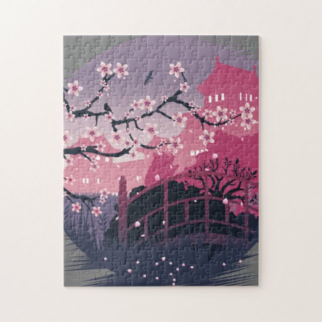 Puzzle Dark Blossom (Vertical)