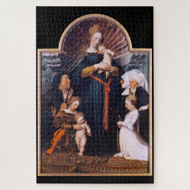 Puzzle Darmstadt Madonna, Holbein, el joven (Vertical)