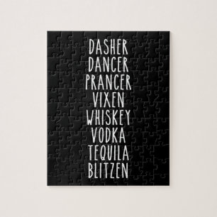 Puzzle Dasher Dancer Prancer Vixen Whiskey Vodka Tequila