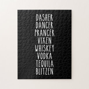 Puzzle Dasher Dancer Prancer Vixen Whiskey Vodka Tequila