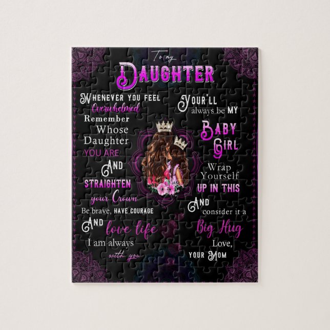 Puzzle Daughter Lovers | A Mi Hija La Mamá De Amor (Vertical)