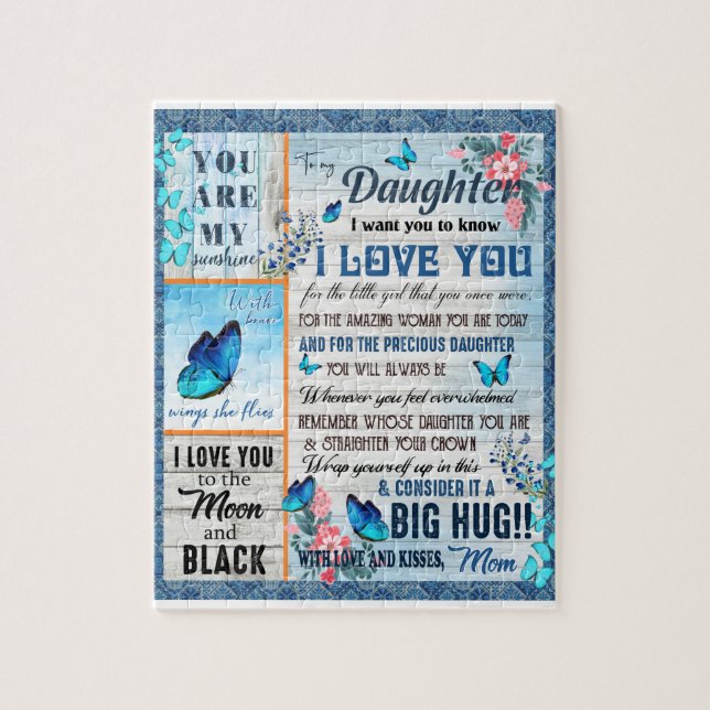 Puzzle Daughter Lovers | A Mi Hija La Mamá De Amor (Vertical)