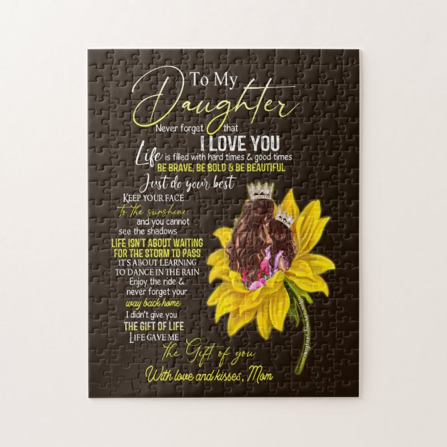 Puzzle Daughter Lovers | A Mi Hija La Mamá De Amor (Vertical)