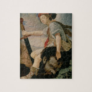 Puzzle David con la cabeza de Goliat