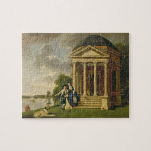Puzzle David Garrick (1717-79) y su esposa por su templo