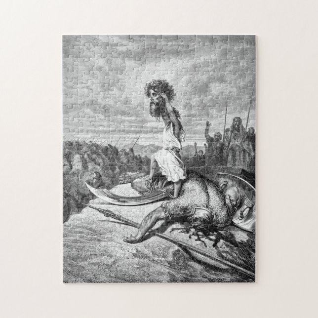 Puzzle David Slay Goliath De Gustave Dore 1886 (Vertical)