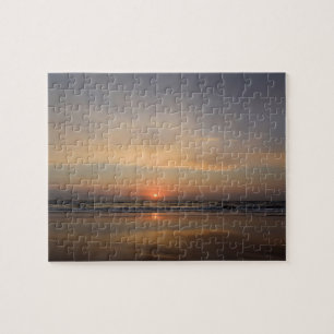 Puzzle Dawn Reflections at Cocoa Beach, Florida - 8x10