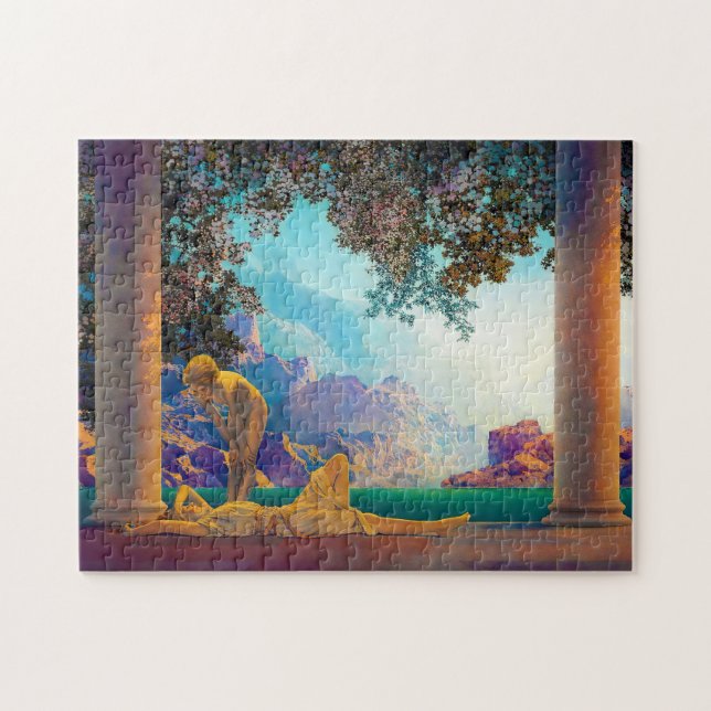Puzzle Daybreak, 1922 by Maxfield Parrish (Horizontal)
