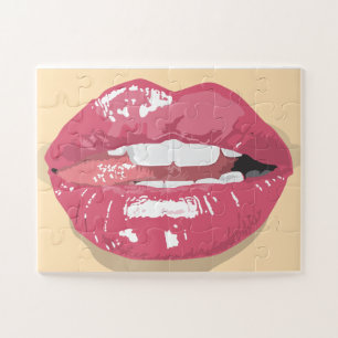 PUZZLE DE BESO DE BESO DE LIPS