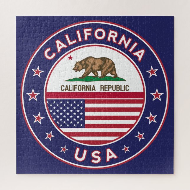 Puzzle de California (versión azul) (Vertical)