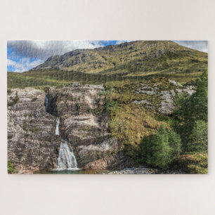 Puzzle de Escocia Jigsaw - cascada Glencoe