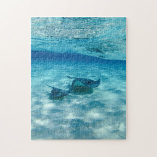 Puzzle de fotografía Stingray Ocean Blue Sea