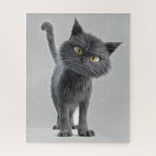 PUZZLE DE GATO GATO NEGRO CUTO