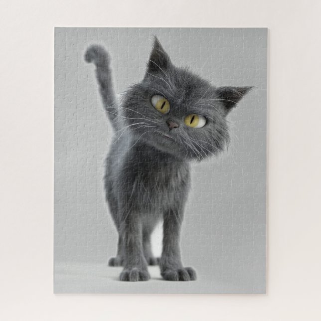 PUZZLE DE GATO GATO NEGRO CUTO (Vertical)
