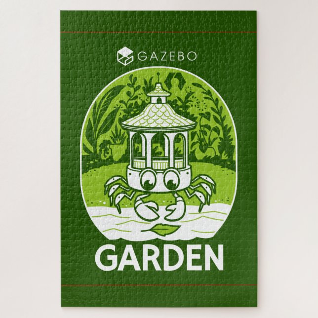 Puzzle de jardín de Gazebo (Vertical)