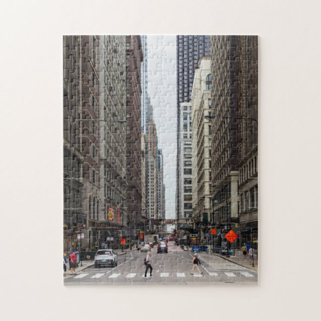 Puzzle de Jigsaw Street de Chicago Madison Street (Vertical)