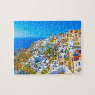 Puzzle de la ciudad griega de Santorini