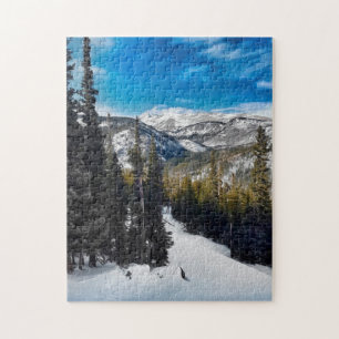 Puzzle de la Montaña Nevada Watercolor