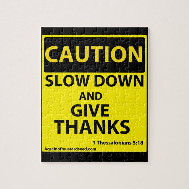 Puzzle Dé las gracias (Vertical)