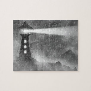 PUZZLE DE LIGHTHOUSE EN BLANCO Y NEGRO