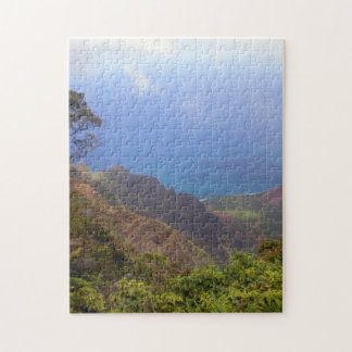 Puzzle De pie cerca de la cima de la montaña