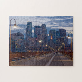 Puzzle de Puente del Arco de Piedra y Línea de Esq