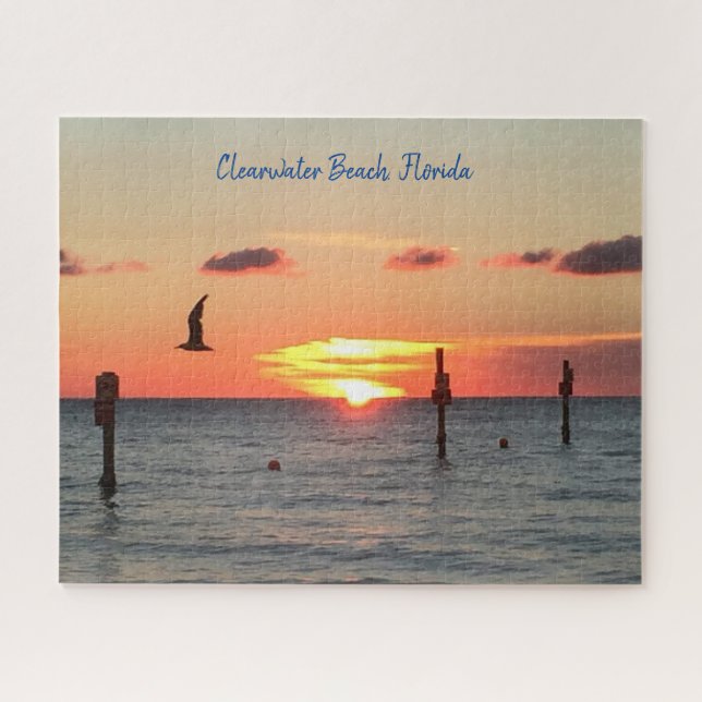 Puzzle de una puesta de sol en Clearwater Beach (Horizontal)