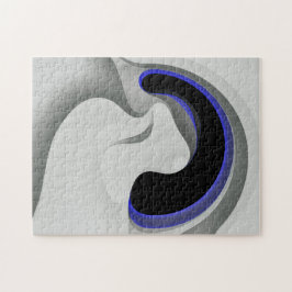 Puzzle Debajo del azul: Resumen gris, negro y azul