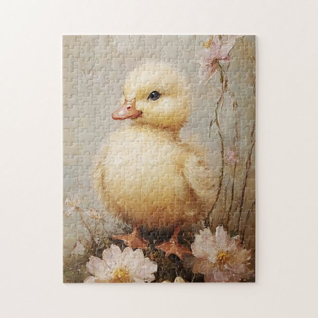 Puzzle Debilitamiento caprichoso con flores arte de prima (Vertical)
