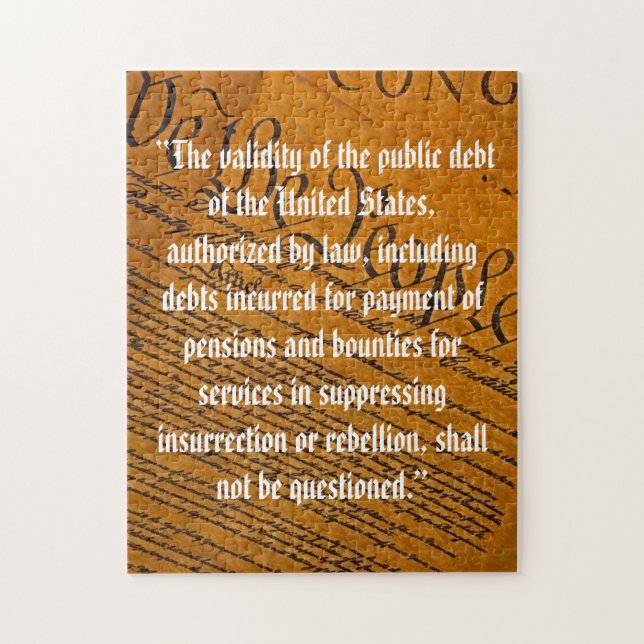 Puzzle Decimocuarta Enmienda Deuda Pública (Vertical)