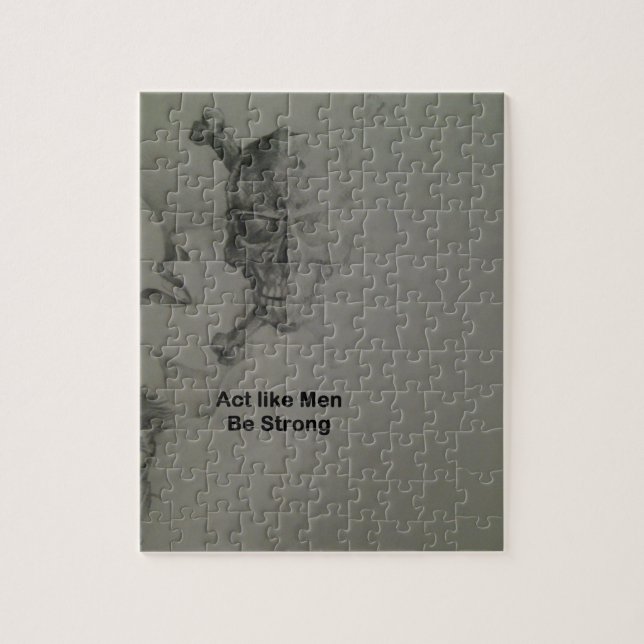 Puzzle Declaración Audaz: Actúa Como Hombres, Sé Fuerte (Vertical)