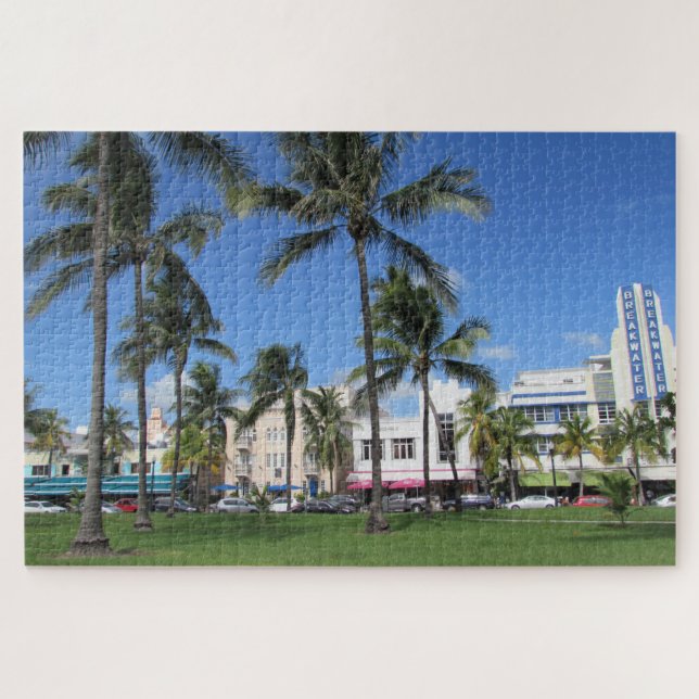 Puzzle Decoración Art Deco de Miami Beach (Horizontal)