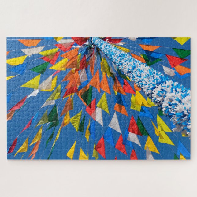 Puzzle Decoración de banderas triangulares (Horizontal)