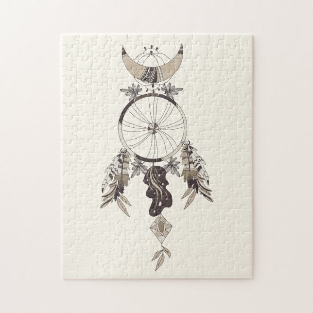 Puzzle Decoración de Dream Catcher Boho (Vertical)
