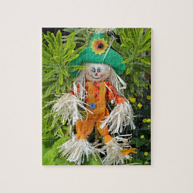 Puzzle Decoración de espantapájaros de otoño (Vertical)