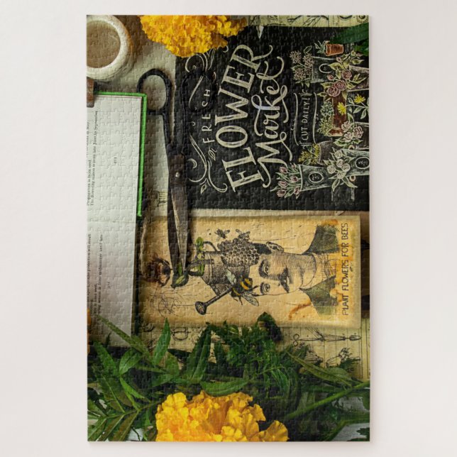 Puzzle Decoración de flores (Vertical)