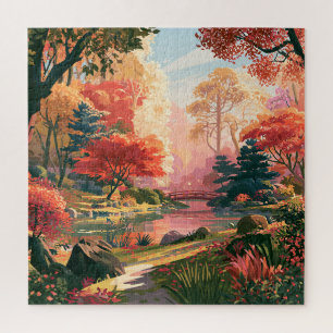 Puzzle Decoración de habitación de granja Paisaje colgant
