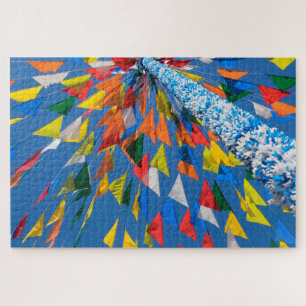 Puzzle Decoración de la bandera triangular