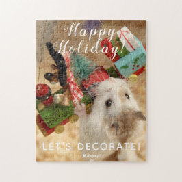 Puzzle Decoración de Navidad de Hamster Cuto