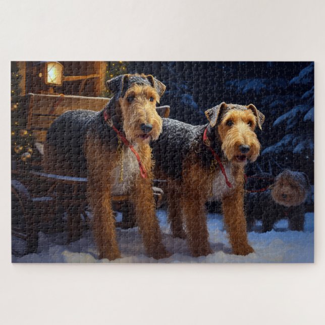 Puzzle Decoración de Navidad Paseo en Trineo Nevado Aired (Horizontal)