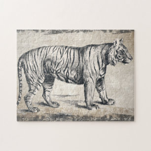 Puzzle Decoración de tigres de vida silvestre