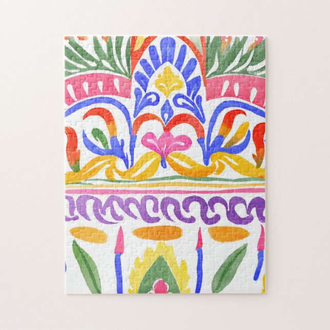 Puzzle decoración tradicional rumana (Vertical)