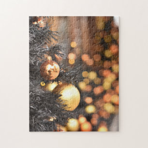 Puzzle Decoraciones navideñas en Fulham Road, Chelsea