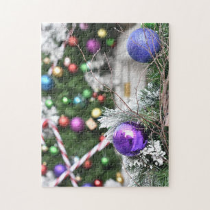 Puzzle Decoraciones navideñas en Londres, Inglaterra