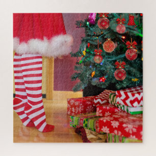 Puzzle Decorando el árbol de Navidad