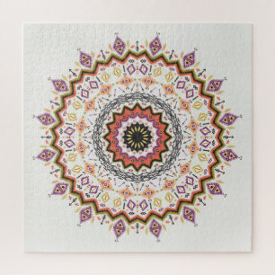 Puzzle Decorativo étnico: Ornamento nativo de época