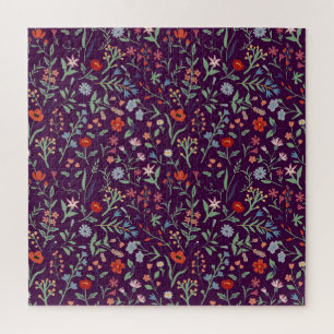 Puzzle Decorativo patrón floral sin costuras.