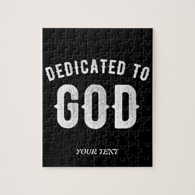 PUZZLE DEDICADO A DIOS PERSONALIZABLE GUAY TEXTO BLANCO (Vertical)